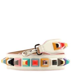 FENDI | Kan I Shoulder Strap Studded Leather Accessory